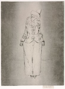 Pierrot en Pied, Portrait of Lady A. C., 1888.