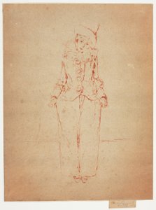 Pierrot en Pied, Portrait of the Lady A.C. av Theodore Roussel