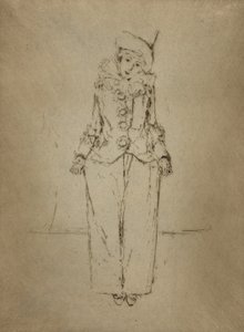 Pierrot en Pied, Portrait of the Lady A.C. av Theodore Roussel