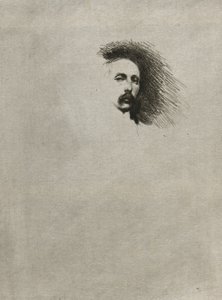 Portrett av Basil Gotto (svart og hvit versjon) av Theodore Roussel