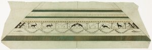 Ramme med mønster av hjort og blomster (nedre rammeseksjon) av Theodore Roussel