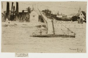 The Little Barge, Chelsea av Theodore Roussel