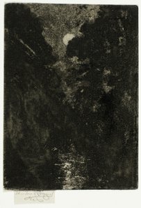 Trær i måneskinn av Theodore Roussel