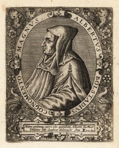 Albertus Magnus, tysk katolsk biskop. av Theodore de Bry