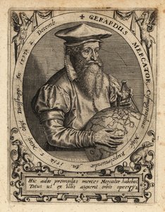 Gerardus Mercator, geograf. av Theodore de Bry