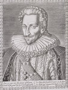 Henri IV (1553-1610) som konge av Navarra, 1589 av Theodore de Bry