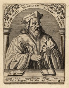 Jerome av Praha av Theodore de Bry