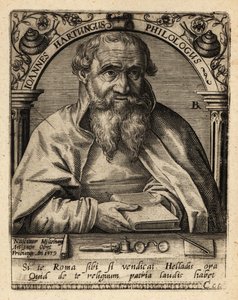 Johannes Hartung, tysk grækist og hebraist av Theodore de Bry