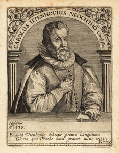 Karl von Utenhove , flamsk lærd og poet. av Theodore de Bry