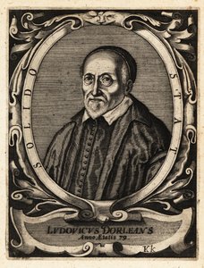 Louis Dorleans , fransk poet og brosjyre av Theodore de Bry