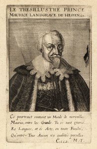 Maurice av Hessen-Kassel av Theodore de Bry