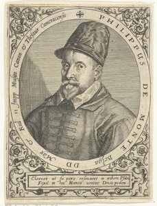Portrett av komponisten Philippe de Monte (1521-1603) av Theodore de Bry