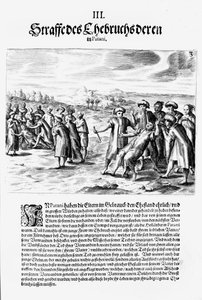 Settling a score, 1606 av Theodore de Bry