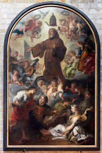 Opphøyelsen eller forherligelsen av St. Frans av Paula, Theodoor Van Thulden
