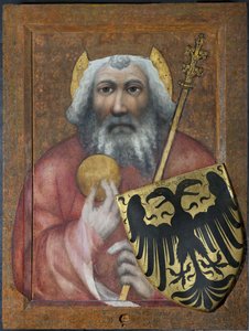 Karl den Store - Karl den store, kongen av frankerne - Theodorik av Praha (aktiv ca 1360-1380). Tempera på panel av Theodoricus of Prague