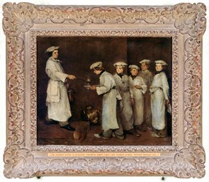 Kjøkkenscene, tidlig på 1860-tallet