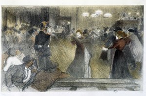 Ball - tegning av Steinlen av Théophile Alexandre Steinlen