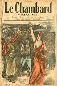 Den sosialistiske Chambard, nummer 72, Satirical in Colors av Théophile Alexandre Steinlen