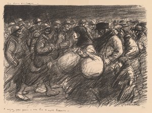 Krigsskisser: De to prosesjonene (Krigsskisser: De to prosesjonene – «Ikke vær redd – vi har dem – og bra!») av Théophile Alexandre Steinlen