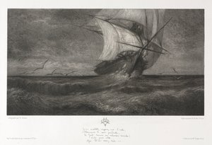 Fantomskipet, eller på bølgene, 1872.