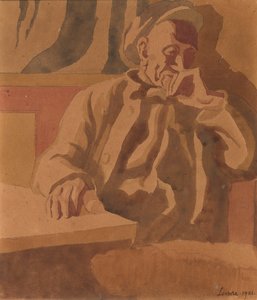The Thinker, 1921 (wc på papir)