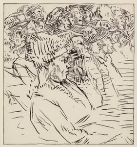 Teaterpublikum, 1900-tallet (radering)