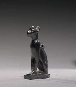 Amulett av Bastet, ca. 1069-715 f.Kr. (hematitt) av Third Intermediate Period Egyptian