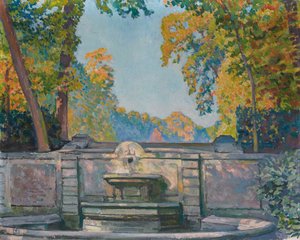 Fontene, ca 1917-1922. av Théo van Rysselberghe