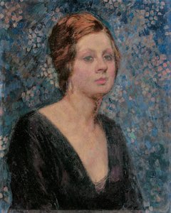 Portrett av Valentine Tessier, 1914 av Théo van Rysselberghe
