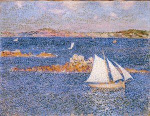 Nær steinene i Per-Kiridec av Théo van Rysselberghe