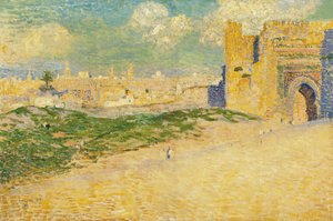 Mansur-porten i Meknes, Marokko av Théo van Rysselberghe