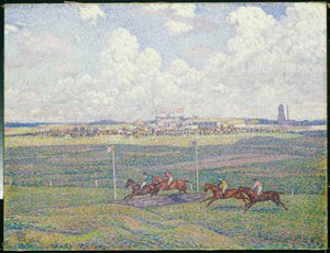 Veddeløpsbanen i Boulogne-sur-Mer av Théo van Rysselberghe