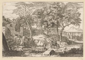 Fly til Egypt Suite de Paysages (serietittel) av Théodore