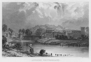 Appleby, Westmorland (gravering) av Thomas (after) Allom