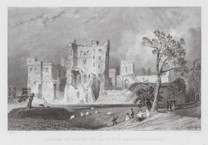 Castle of Ashby de la Zouch, Leicestershire (gravering) av Thomas (after) Allom