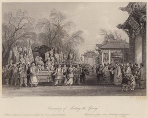 Seremoni for "Meeting the Spring" (gravering)