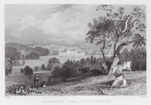 Normanton Park, Rutlandshire (gravering) av Thomas (after) Allom