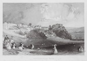 Nottingham Park (gravering) av Thomas (after) Allom