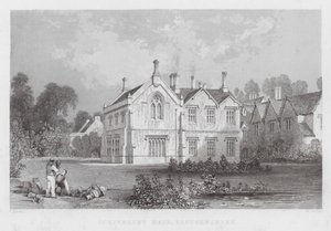 Scrivelsby Hall, Lincolnshire (gravering) av Thomas (after) Allom