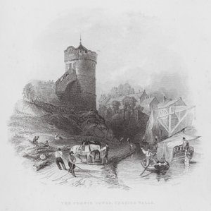 Phoenix Tower, Chester Walls (gravering) av Thomas (after) Allom