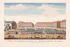 Utsikt over Covent Garden, London av Thomas (after) Bowles
