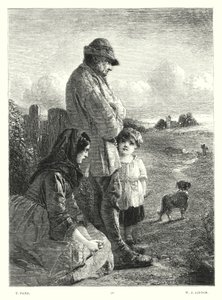 Lord Byrons barn Harold, Canto I, strofe 13 (gravering) av Thomas (after) Faed