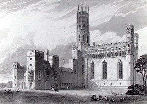 Fonthill Abbey fra sørøst, fra 
