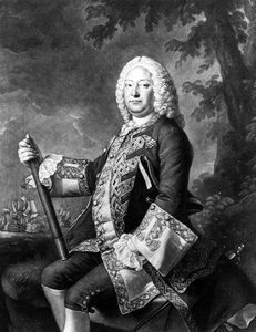 Admiral John Byng, gravert av Richard Houston, ca. 1760 (mezzotint) av Thomas (after) Hudson