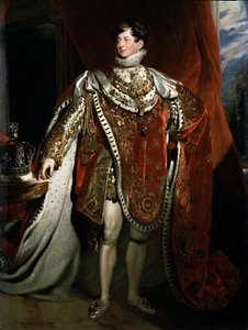 Portrett av kongen av England George IV, detalj