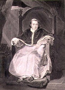 Den romerske paven, Pius VII (Luigi Barnaba Chiaramonti) (1742-1823) gravert av Samuel Freeman (1773-1857) pub. av A. Fullarton & Co. (gravering)