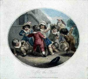 Buffet the Bear, gravert av Charles Knight (1743-c.1826), pub. av J.F. Tomkins