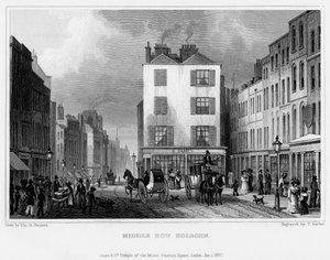 Middle Row, Holborn, London, 1830.