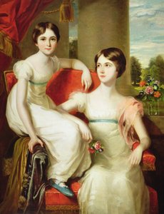 Portrett av Lady Caroline Augusta (d.1898) og Lady Henrietta (d.1860) Pelham-Clinton