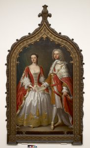 Thomas Fermor, 1. jarl av Pomfret og Henrietta Louisa, grevinne av Pomfret, ca. 1750
